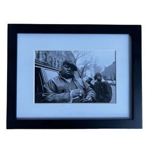 The Notorious B.I.G (and Friends) Photograph in Frame 7”x 9”, Black & White